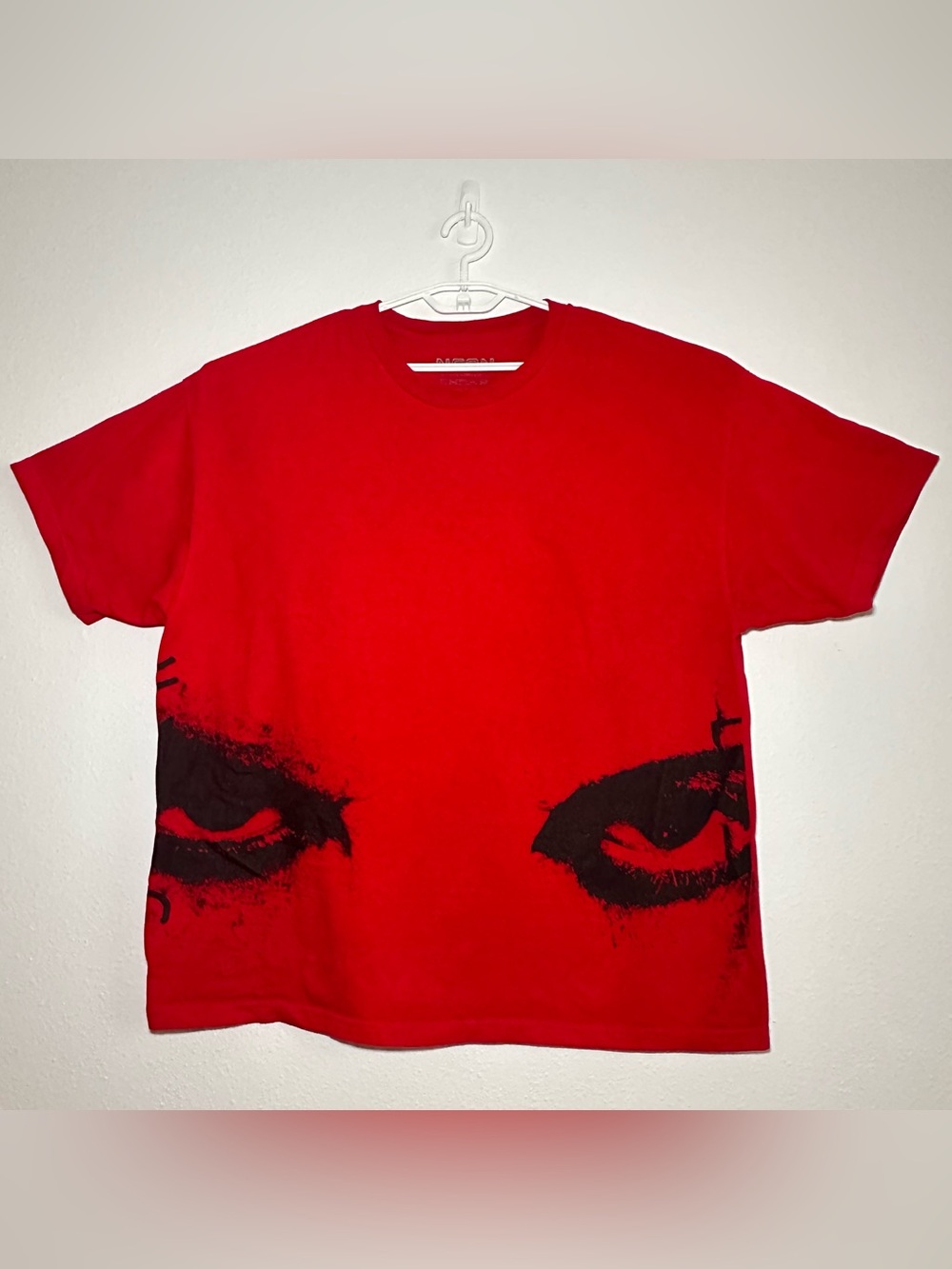 Longlegs Eyes of a Serpent Red T-Shirt Men’s XXL Nicolas Cage Film Tee Horror